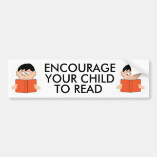 Autocollant De Voiture Encouragez votre enfant à lire Bumpersticker