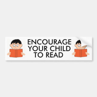 Autocollant De Voiture Encouragez votre enfant à lire Bumpersticker