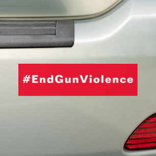 Autocollant De Voiture #EndGunViolence EndGun Violence rouge blanc