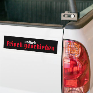 Autocollant De Voiture endlich frisch geschieden
