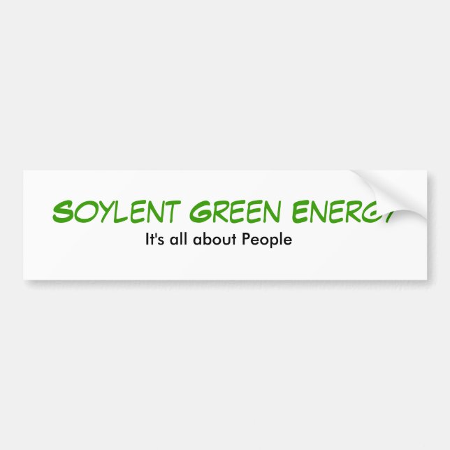 Autocollant De Voiture Énergie verte de Soylent, il est tout au sujet des (Devant)