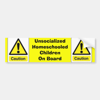 Autocollant De Voiture Enfants de Homeschooled de précaution