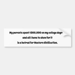 AUTOCOLLANT DE VOITURE ENSEIGNEMENT COLLECTIF