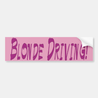 Autocollant De Voiture Entraînement blond !