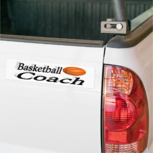 Autocollant De Voiture Entraîneur de basket-ball