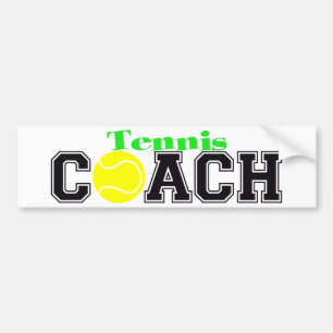Autocollant De Voiture Entraîneur de tennis