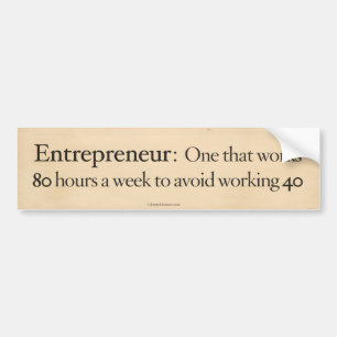 Autocollant De Voiture Entrepreneur