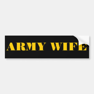 Autocollant De Voiture Épouse de l'armée