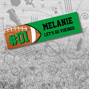 Autocollant De Voiture Équipe de football noire verte