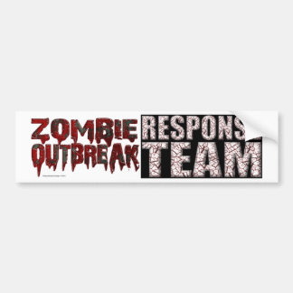 Autocollant De Voiture Équipe d'intervention en cas d'éclosion de zombie
