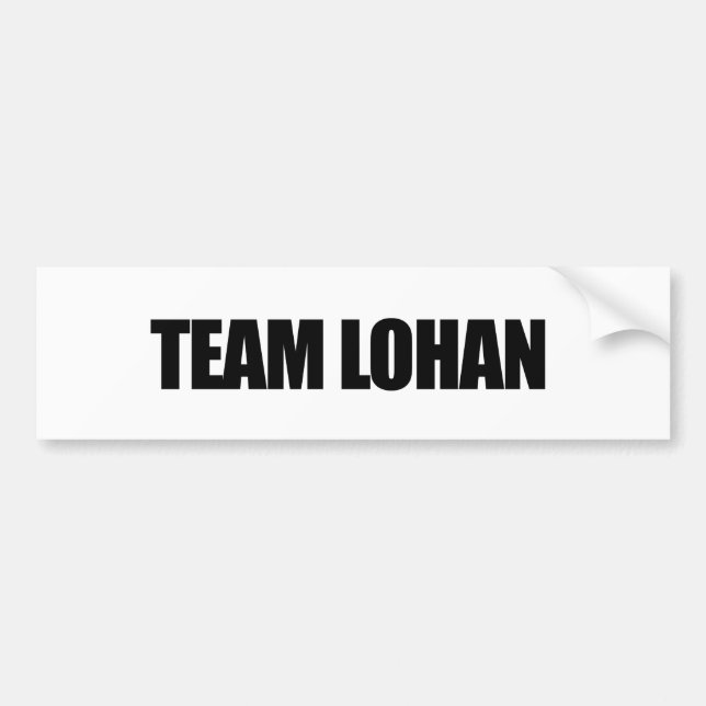 Autocollant De Voiture Équipe Lohan Bumpersticker (Devant)