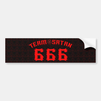 Autocollant De Voiture Équipe Satan 666