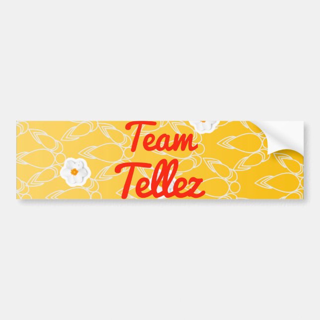 Autocollant De Voiture Équipe Tellez (Devant)