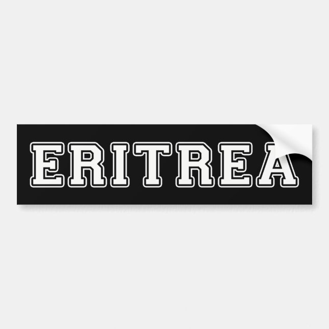 Autocollant De Voiture Érythrée (Devant)