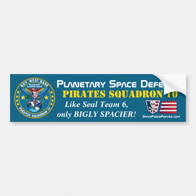 Autocollant De Voiture Escadron des Pirates (Devant)