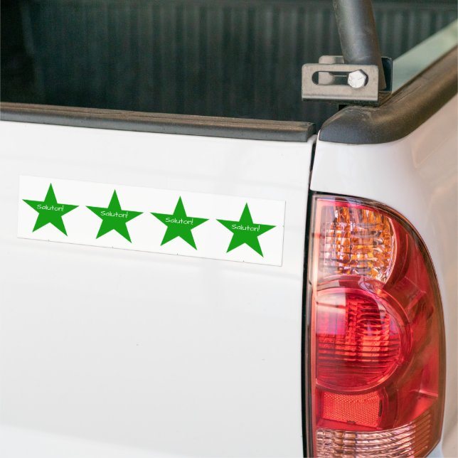 Autocollant De Voiture Espéranto : Saluton (Sur camion)