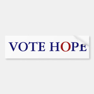 AUTOCOLLANT DE VOITURE ESPOIR DE VOTE