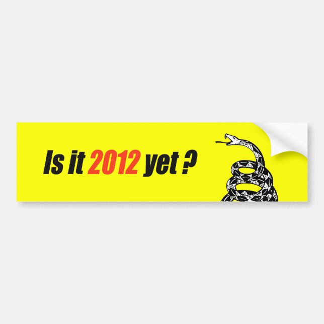 Autocollant De Voiture Est-il 2012 encore ? (Devant)
