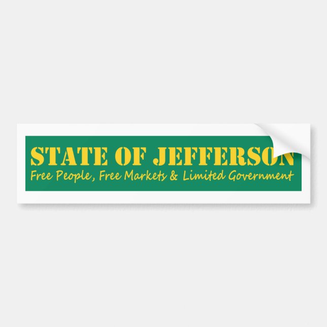Autocollant De Voiture État d'autocollant de bumber de Jefferson (Devant)