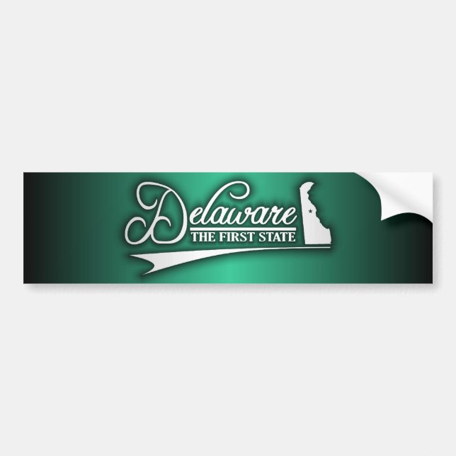 Autocollant De Voiture État du Delaware (Devant)