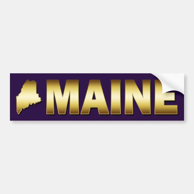 AUTOCOLLANT DE VOITURE ÉTAT DU MAINE (Devant)