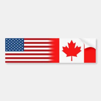 Autocollant De Voiture États-Unis Canada Canada