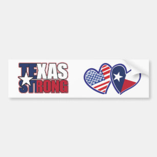 Autocollant De Voiture États-Unis-Texas-Coeur-Drapeau