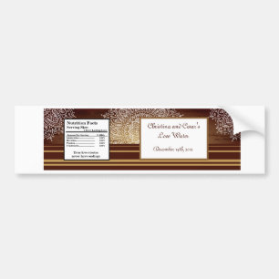 Autocollant De Voiture Étiquette bouteille d'eau Deep Marocain Brown