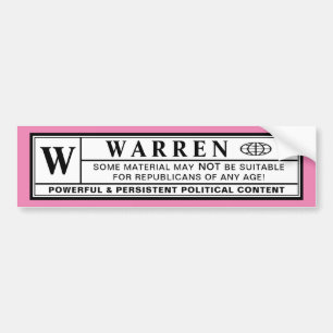 Autocollant De Voiture Étiquette d'avertissement Warren