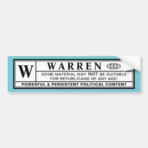 Autocollant De Voiture Étiquette d'avertissement Warren