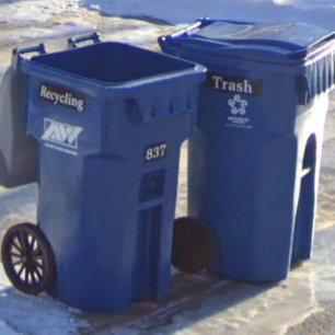 Autocollant De Voiture Étiquette de adresse Trash Can