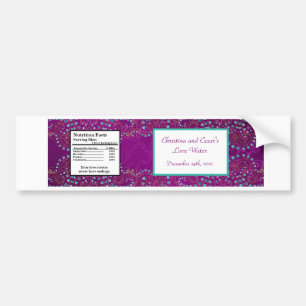 Autocollant De Voiture Étiquette de bouteilles d'eau Arabian violet