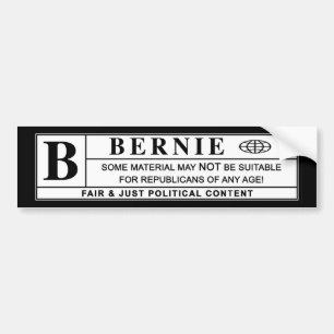 Autocollant De Voiture Étiquette de mise en garde de ponceuses de Bernie