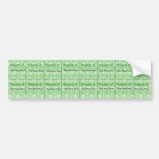 Autocollant De Voiture Étiquettes nommés personnalisés d'enfants ; Tasse