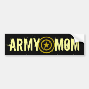 AUTOCOLLANT DE VOITURE ÉTOILE DE MAMAN D'ARMÉE