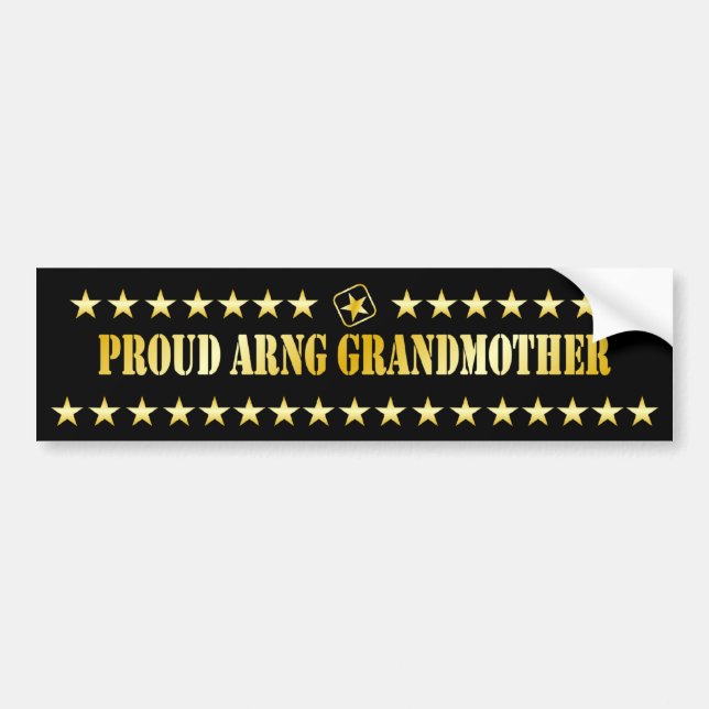 Autocollant De Voiture Étoile fière de grand-mère d'ARNG (Devant)