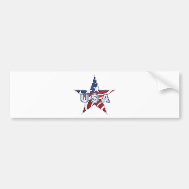 Autocollant De Voiture Étoile USA (Devant)