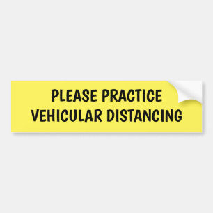 Autocollant De Voiture Être en sécurité Pratique Distances véhiculair