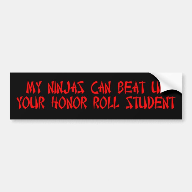 Autocollant De Voiture Étudiant (Devant)