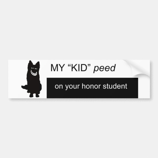 Autocollant De Voiture étudiant d'honneur (Devant)