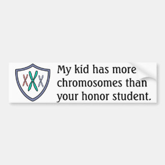 Autocollant De Voiture Étudiant d'honneur de chromosome