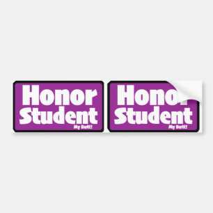 Autocollant De Voiture Étudiant honoré "mon cul" Imprimer Nouveauté X2