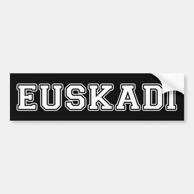 Autocollant De Voiture Euskadi (Devant)