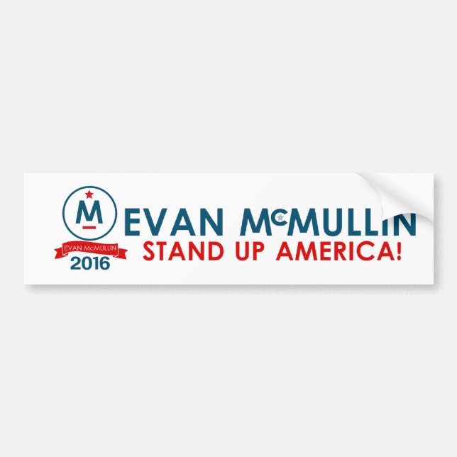 Autocollant De Voiture Evan McMullin - tenez l'Amérique ! (Devant)