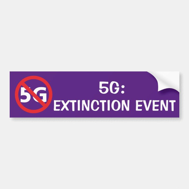 Autocollant De Voiture événement d'extinction 5G (Devant)