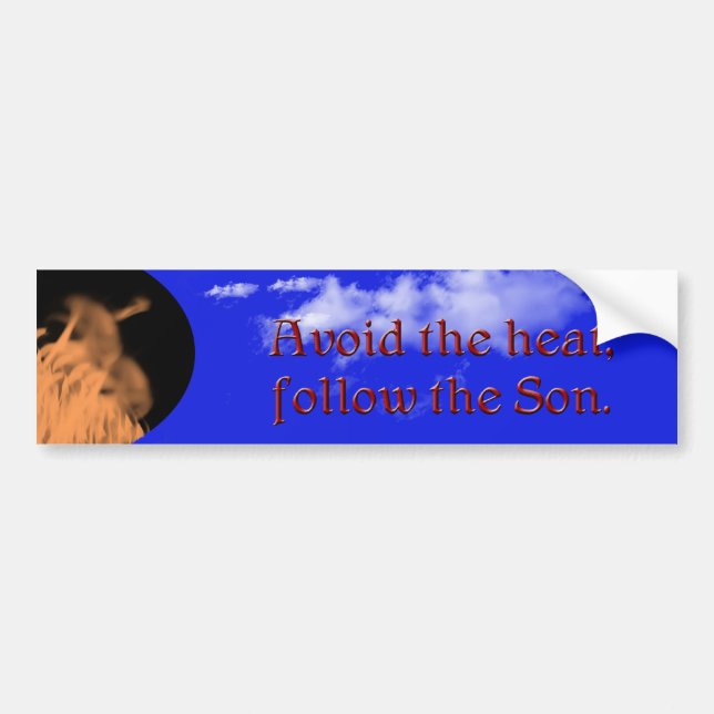 Autocollant De Voiture Évitez la chaleur - adhésif pour pare-chocs (Devant)