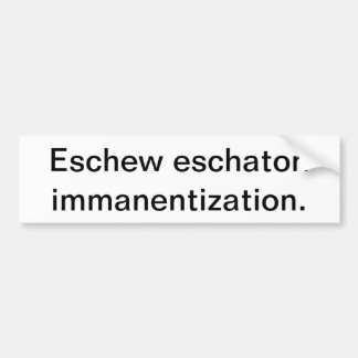 Autocollant De Voiture Évitez l'adhésif pour pare-chocs d'Eschaton