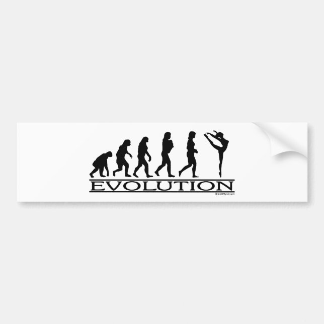 Autocollant De Voiture Évolution - danse (Devant)
