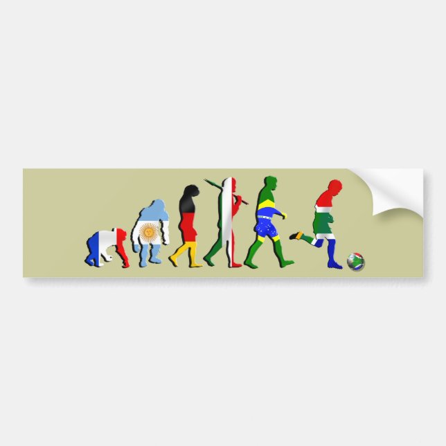 Autocollant De Voiture Évolution de l'Afrique du Sud des cadeaux du (Devant)