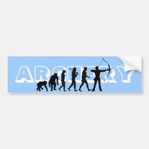 Autocollant De Voiture Evolution du tir à l'arc Amateurs de sports